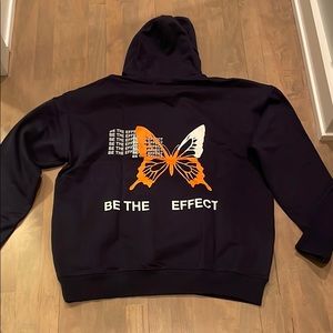 Mayfair Group “Be The Effect” navy hoodie